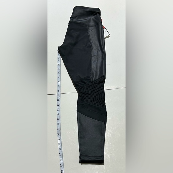 Sz XS 90-Degree by Reflex Black/Gray Workout/Gym/Yoga Mesh Leggings - NWT - Picture 9 of 11